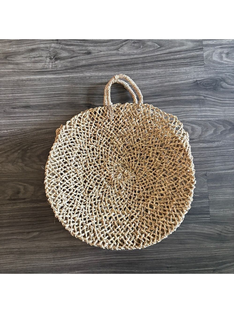Statement Purse Natural Woven Handbag